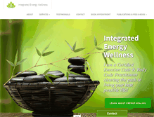 Tablet Screenshot of integratedenergywellness.com